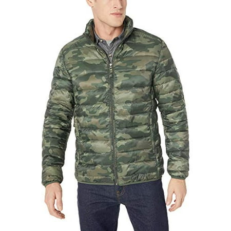 Essentials Mens Lightweight Water-Resistant Packable Puffer Jacket